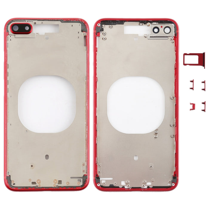 Contraportada transparente con lente de cámara, bandeja para tarjeta SIM y teclas laterales para iPhone 8 Plus, For iPhone 8 Plus (Transparent Back), For iPhone 8 Plus (Transparent White), For iPhone 8 Plus(Transparent Gold)                            ...