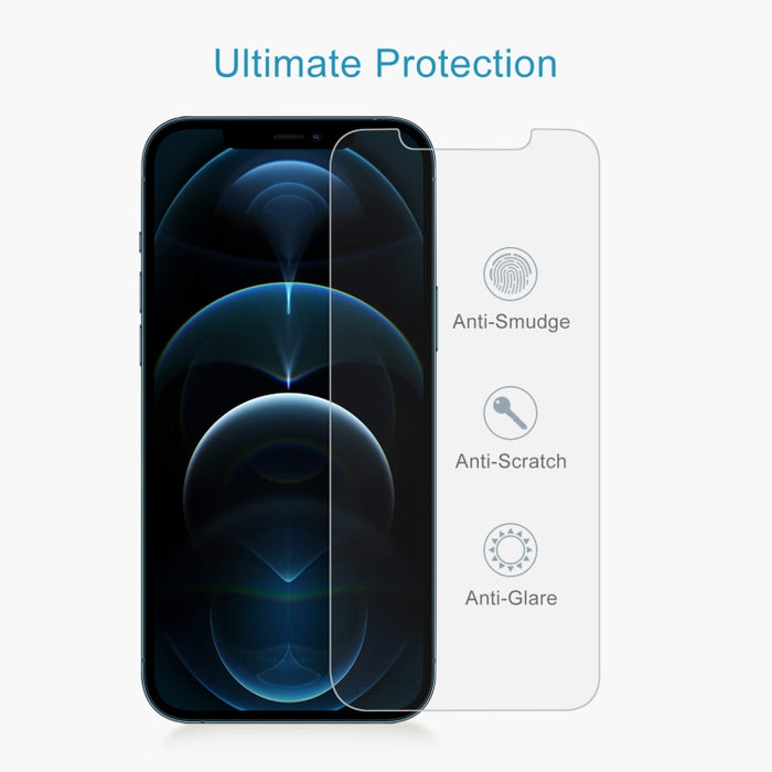 Para iPhone 12 Pro Max 50 piezas 0,26 mm 9H 2.5D Película de vidrio templado (ranurada)