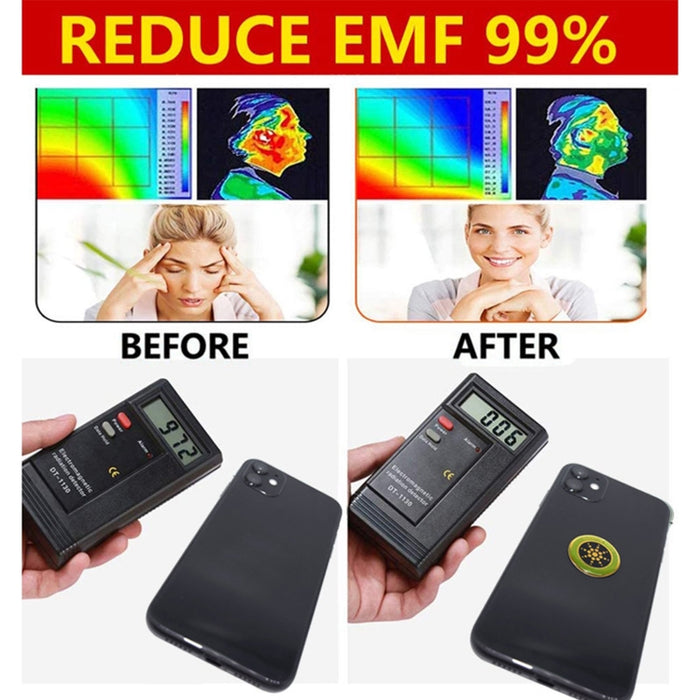 Etiqueta engomada anti radiación electromagnética del teléfono móvil