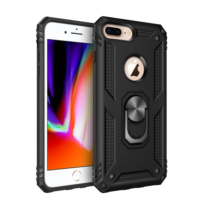 Sergeant Armor Funda protectora de TPU + PC a prueba de golpes para iPhone 7/8 Plus, con soporte de rotación de 360 grados