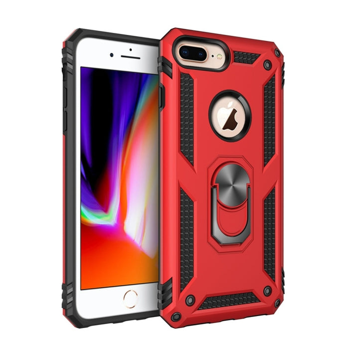 Sergeant Armor Funda protectora de TPU + PC a prueba de golpes para iPhone 7/8 Plus, con soporte de rotación de 360 grados
