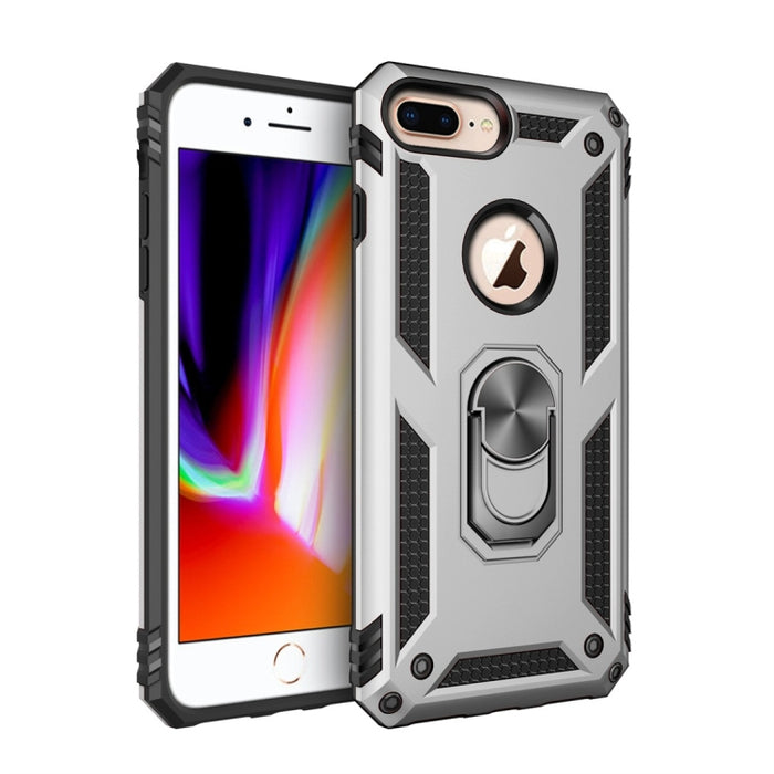 Sergeant Armor Funda protectora de TPU + PC a prueba de golpes para iPhone 7/8 Plus, con soporte de rotación de 360 grados