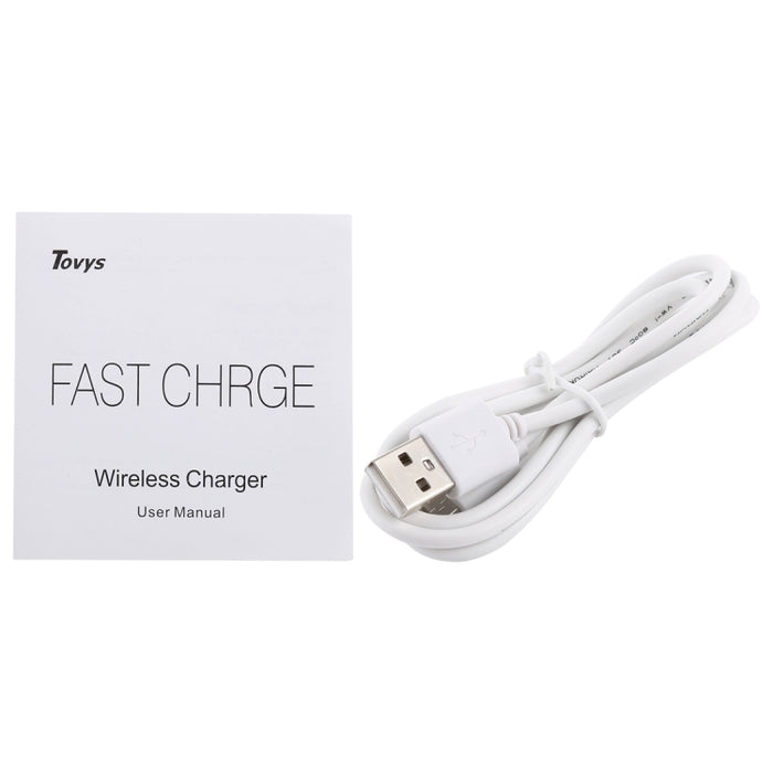 FANTASY Cargador inalámbrico ultrafino estándar Qi con salida de 5V 1A con indicador de carga, compatible con teléfonos estándar QI