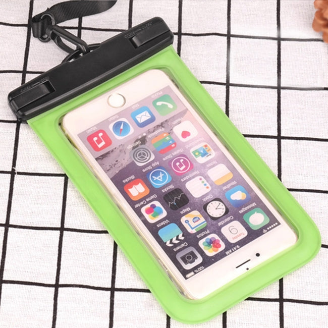 Bolsa impermeable universal transparente de PVC IPX8 con cordón para teléfonos inteligentes de menos de 6,3 pulgadas