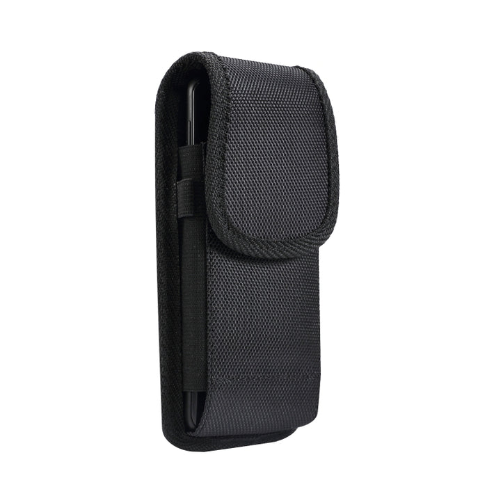 Riñonera vertical universal de tela de nailon de 5,2 pulgadas para Galaxy S10e, Huawei P30 y Honor 8