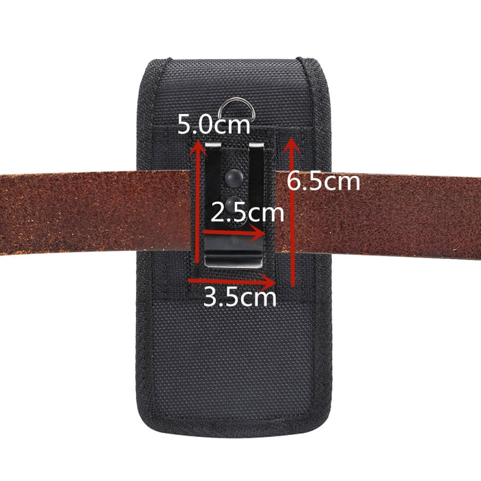 Riñonera vertical universal de tela de nailon de 5,2 pulgadas para Galaxy S10e, Huawei P30 y Honor 8