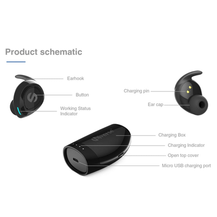 Para iPhone, Samsung, Huawei, Xiaomi, HTC y otros teléfonos inteligentes, XHH-ES60 Black, XHH-ES60