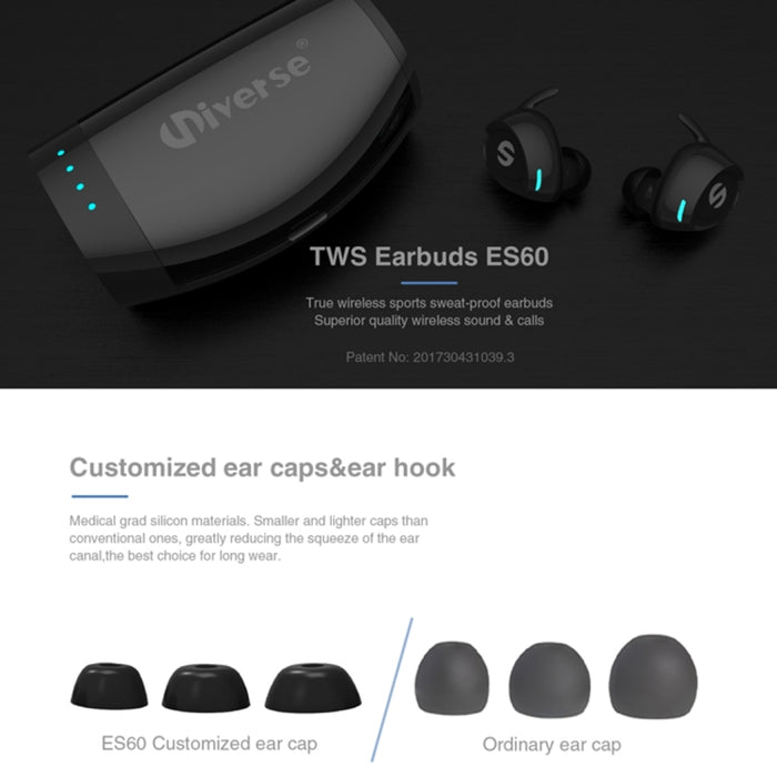 Para iPhone, Samsung, Huawei, Xiaomi, HTC y otros teléfonos inteligentes, XHH-ES60 Black, XHH-ES60