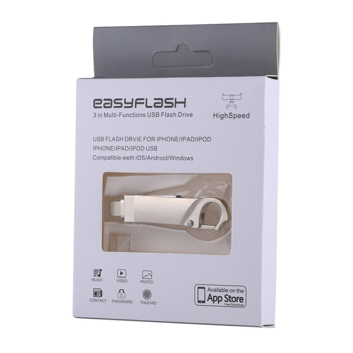 RQW-10F Unidad flash tipo llavero USB 2.0 y 8 pines de 128 GB 2 en 1