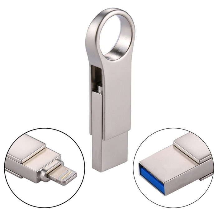 Unidad flash RQW-10D 2 en 1 USB 2.0 y 8 pines de 64 GB