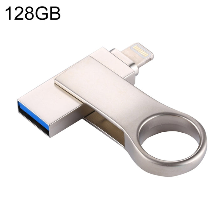 Unidad flash RQW-10D 2 en 1 USB 2.0 y 8 pines de 128 GB