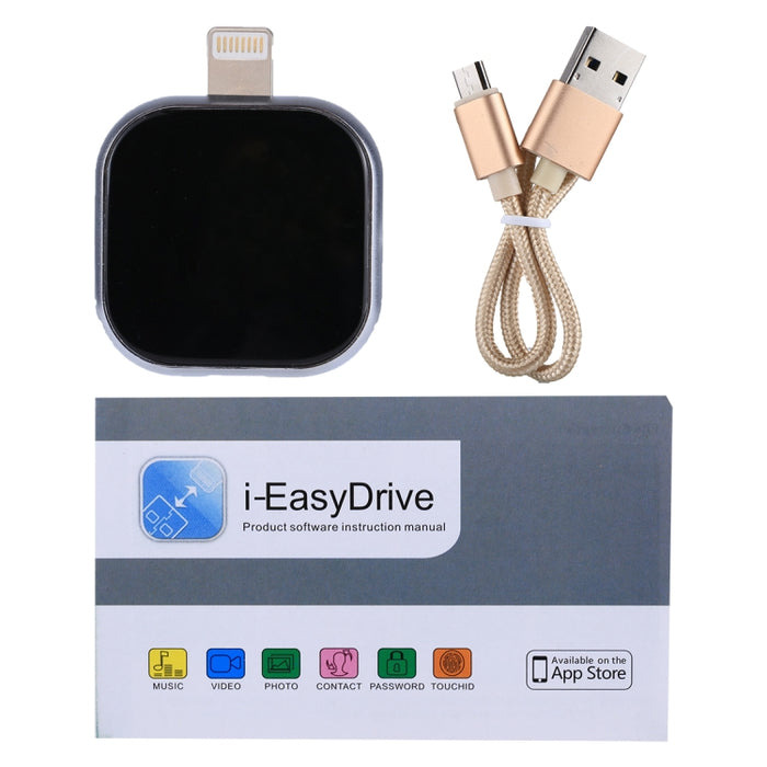Unidad de disco flash multifuncional RQW-18S de 8 pines y 16 GB con cable USB / Micro USB a Micro USB
