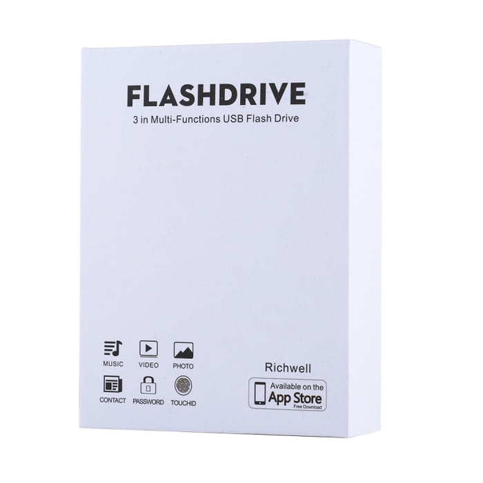 Unidad de disco flash multifuncional RQW-18S de 8 pines y 16 GB con cable USB / Micro USB a Micro USB