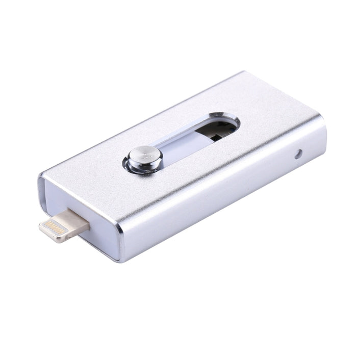 RQW-02 Unidad flash 3 en 1 USB 2.0 y 8 pines y micro USB de 64 GB
