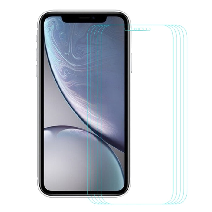 Para iPhone XR 5 piezas ENKAY Hat-Prince 0,26 mm 9H 2.5D Película de vidrio templado