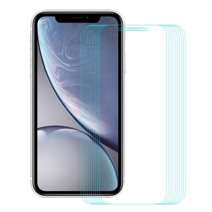 Para iPhone XR 10 piezas ENKAY Hat-Prince 0,26 mm 9H 2.5D Película de vidrio templado