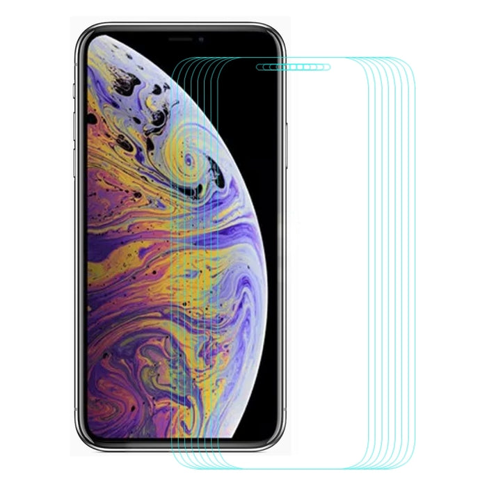 Para iPhone 11 Pro Max / XS Max 10 piezas ENKAY Hat-Prince 0,26 mm 9H 2.5D Película de vidrio templado