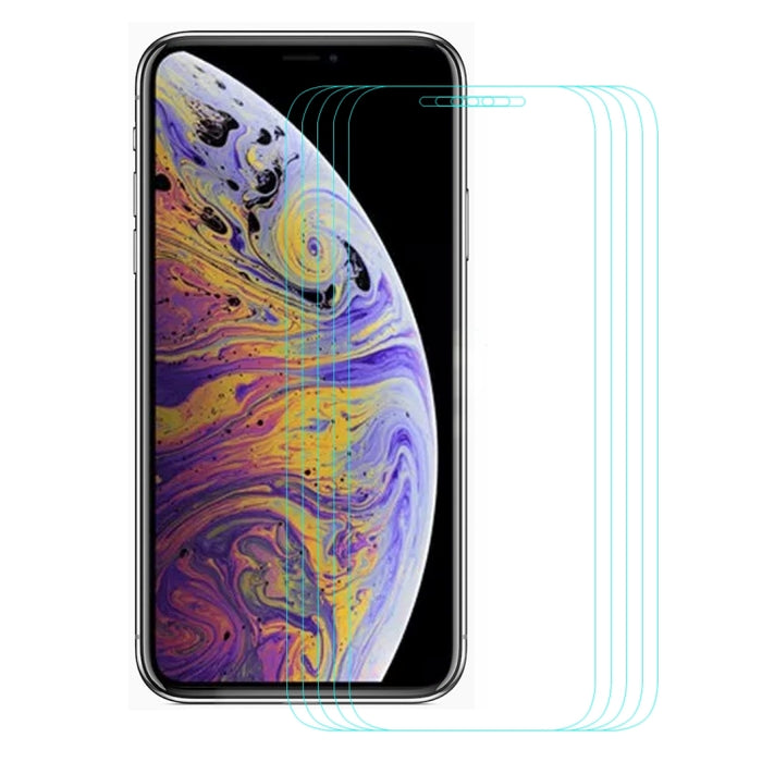 Para iPhone 11 Pro Max / XS Max 5 piezas ENKAY Hat-Prince 0,26 mm 9H 2.5D Película de vidrio templado