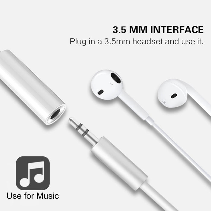 Cable adaptador de audio macho de 8 pines a hembra de 3,5 mm, necesita conectar Bluetooth, longitud: aproximadamente 7,5 cm