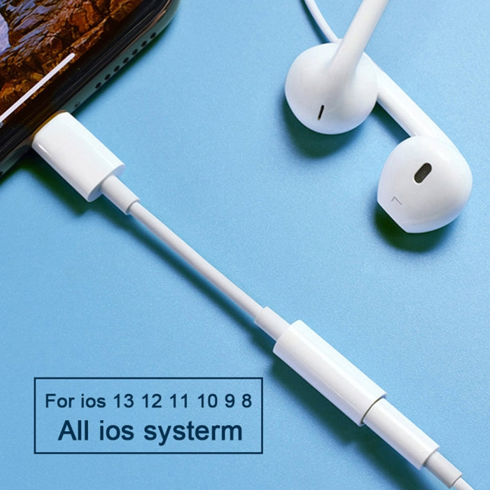 Cable adaptador de audio macho de 8 pines a hembra de 3,5 mm, necesita conectar Bluetooth, longitud: aproximadamente 7,5 cm