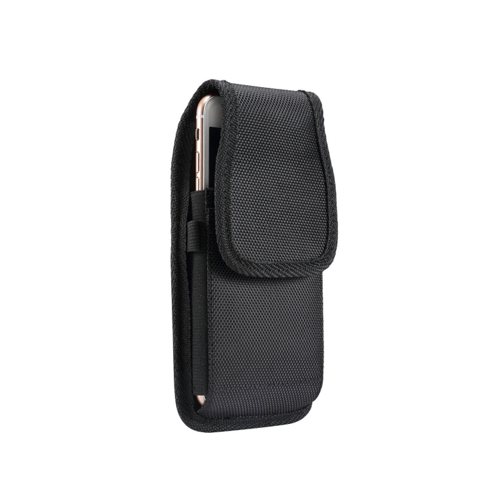 Riñonera vertical universal de tela de nailon de 6,3 pulgadas para iPhone XS Max, Galaxy S10+, Huawei Mate 20