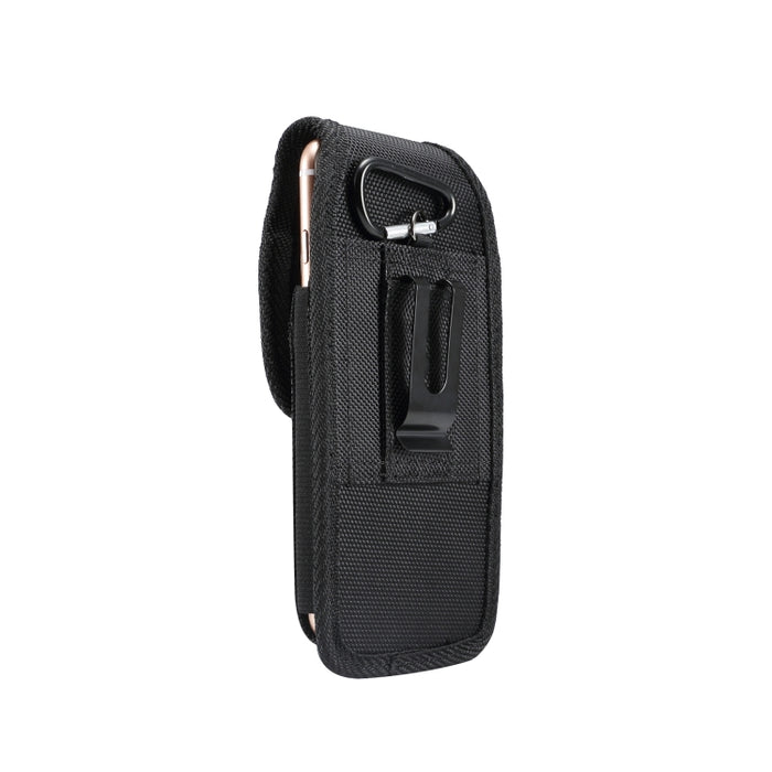 Riñonera vertical universal de tela de nailon de 6,3 pulgadas para iPhone XS Max, Galaxy S10+, Huawei Mate 20