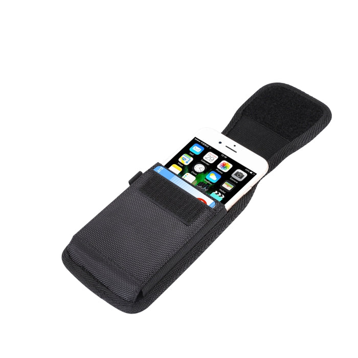Riñonera vertical universal de tela de nailon de 6,3 pulgadas para iPhone XS Max, Galaxy S10+, Huawei Mate 20