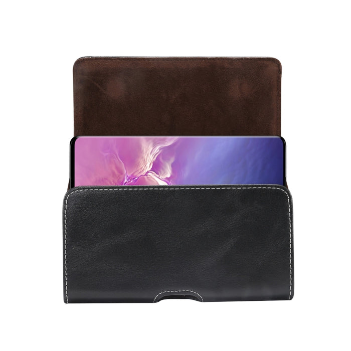 Funda de cuero para teléfono móvil Universal multifuncional con textura de piel de cordero para teléfonos inteligentes de 5,5 pulgadas o menos