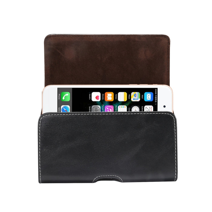 Funda de cuero con textura de piel de cordero para teléfono móvil, multifuncional, Universal, para teléfonos inteligentes de 6,0 pulgadas o menos