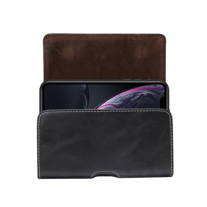 Funda de cuero con textura de piel de cordero para teléfono móvil, multifuncional, Universal, para teléfonos inteligentes de 5,2 pulgadas o menos