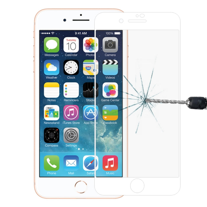 Película de vidrio templado HD de pantalla completa antirrayas 9H para iPhone 8 Plus y 7 Plus