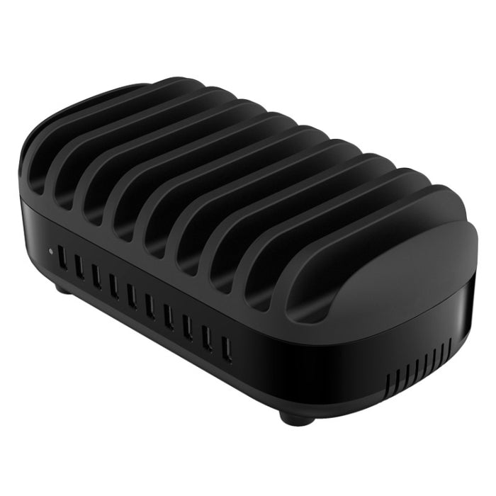 ORICO DUK-10P Estación de carga inteligente con 10 puertos USB de 120 W y soporte para teléfono y tableta