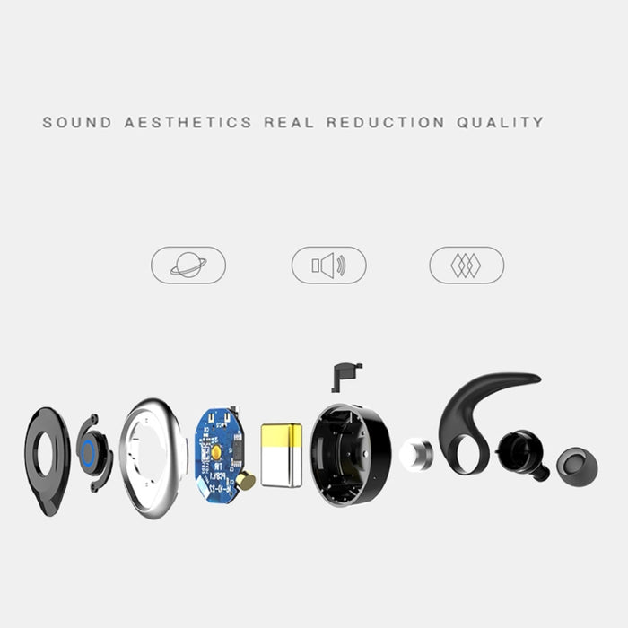 AWEI T1 Auriculares deportivos IPX4 Auriculares estéreo inalámbricos Bluetooth V4.2 a prueba de agua, soporte TWS