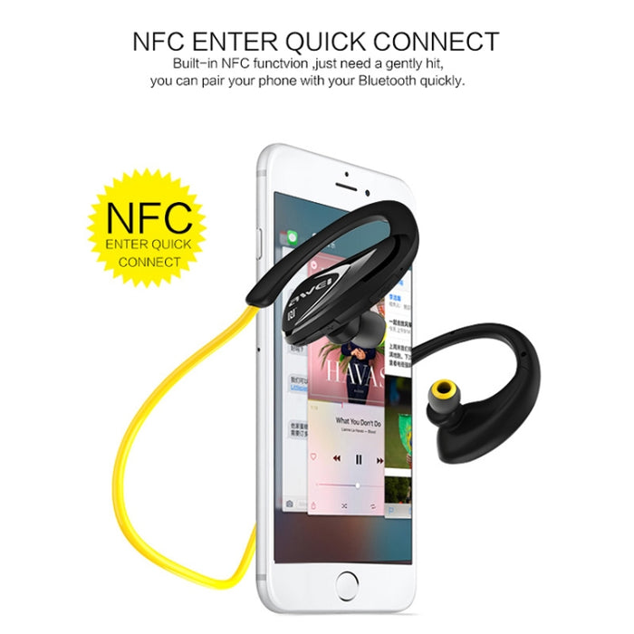 AWEI A880BL impermeable deportes Bluetooth CSR4.1 auriculares estéreo inalámbricos con función NFC