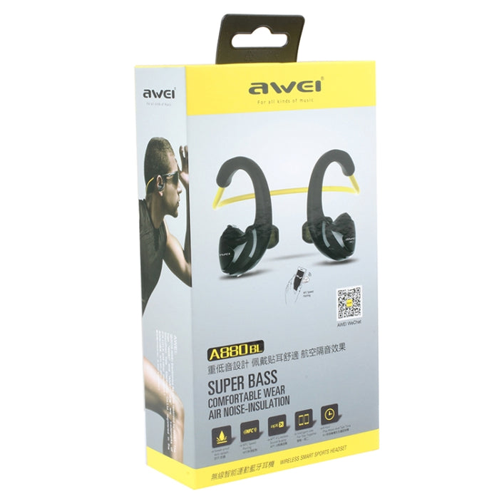 AWEI A880BL impermeable deportes Bluetooth CSR4.1 auriculares estéreo inalámbricos con función NFC