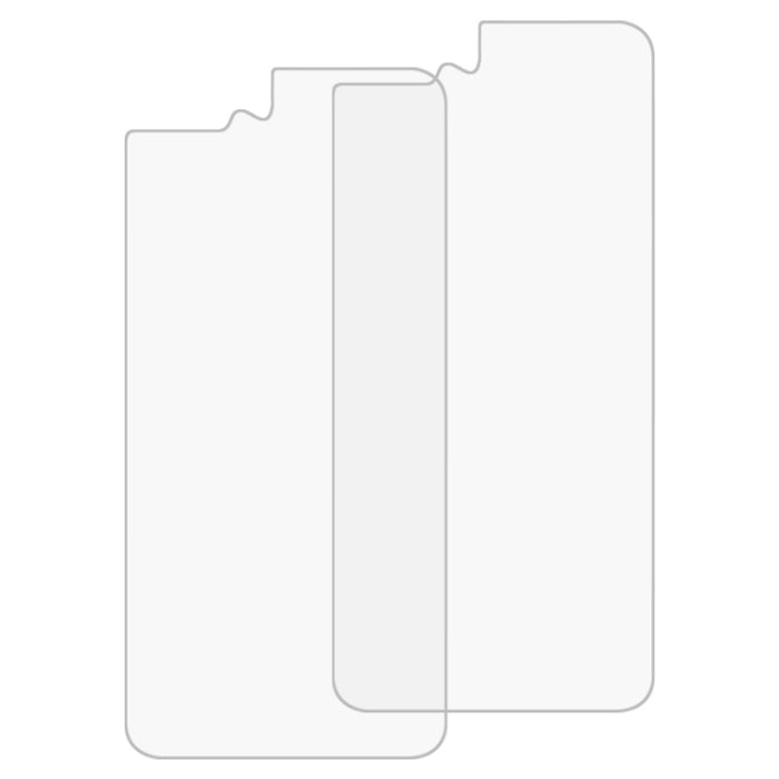 2 PCS para iPhone 8 Plus y 7 Plus 0,3 mm 9H Dureza de la superficie 2.5D Borde curvo Protector de pantalla trasera de vidrio templado premium a prueba de explosiones