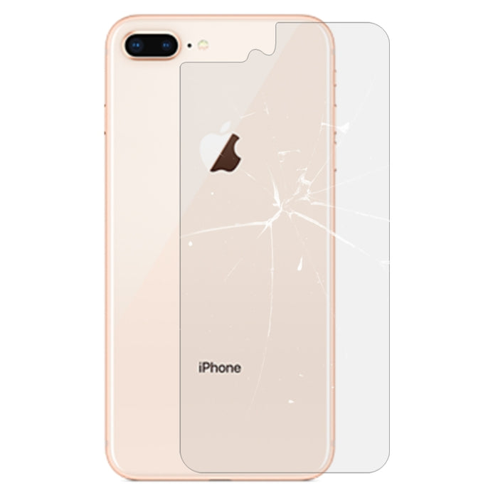 Para iPhone 8 Plus y 7 Plus, membrana trasera de 0,3 mm, dureza 9H, defensa de frontera de arco 2.5d, explota membrana trasera templada de alta calidad