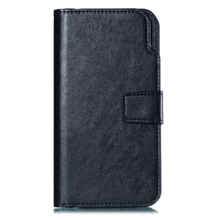 Funda de cuero con tapa horizontal con textura Litchi para iPhone 7 Plus, con nueve ranuras para tarjetas, billetera y marco de fotos