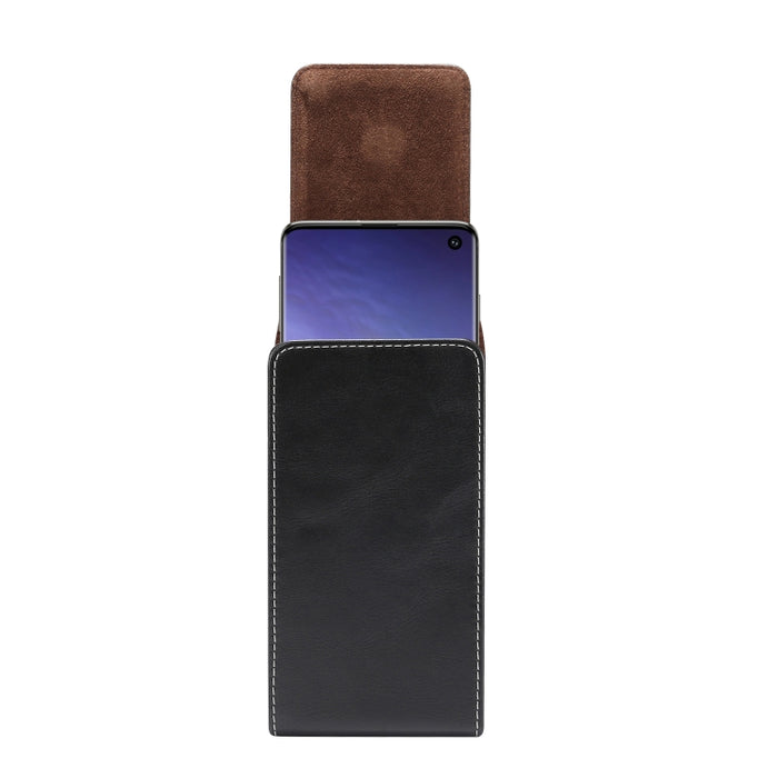 Riñonera vertical universal con textura de piel de cordero de 5,5 pulgadas para iPhone XR y 8 Plus, Galaxy S10, Huawei P30 Lite