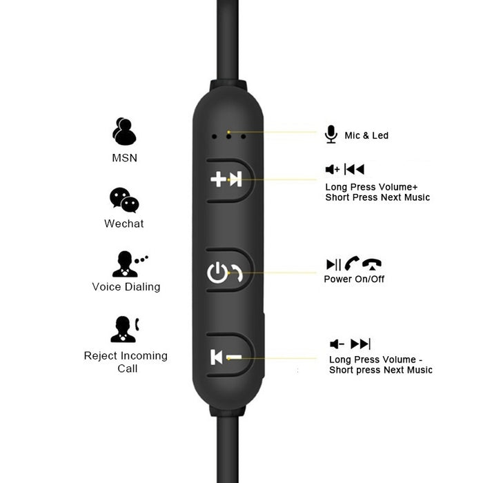 Auriculares internos magnéticos inalámbricos Bluetooth V4.2 XT11