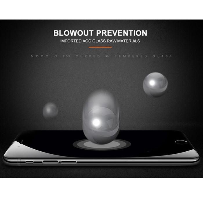 Película de vidrio templado con impresión de seda mocolo de 0,33 mm 9H 2.5D para iPhone 8 Plus y 7 Plus