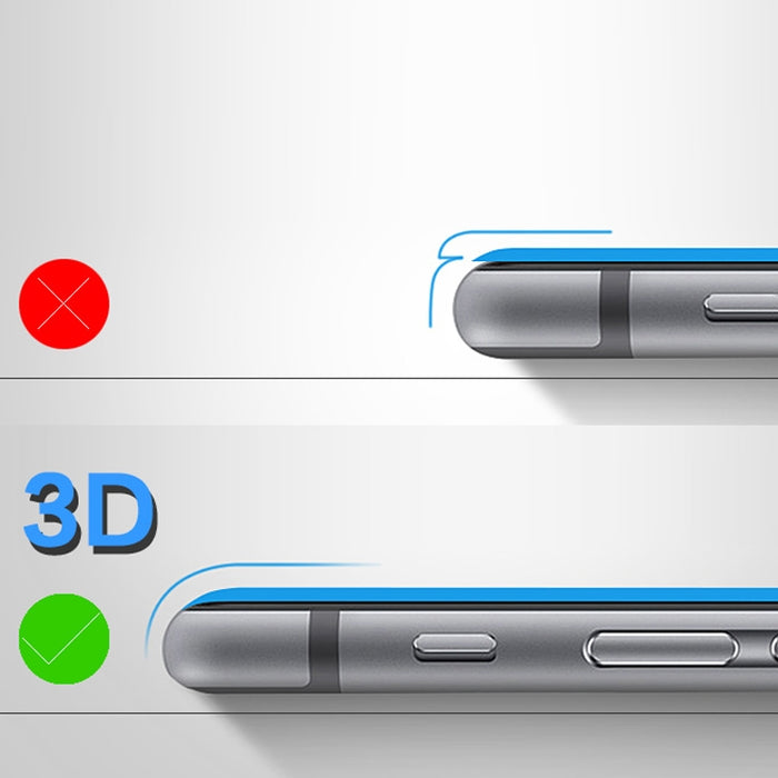 Película de vidrio templado de borde redondo 3D mocolo de 0,33 mm 9H para iPhone 8 Plus y 7 Plus
