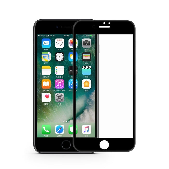 Película de vidrio templado de borde redondo 3D mocolo de 0,33 mm 9H para iPhone 8 Plus y 7 Plus
