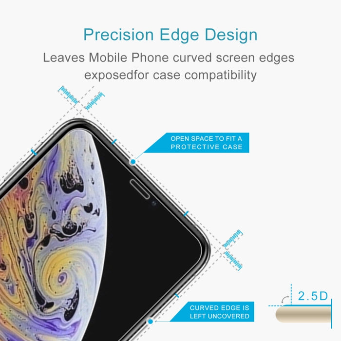 Para iPhone XS Max / 11 Pro Max 9H 2.5D Película de vidrio templado