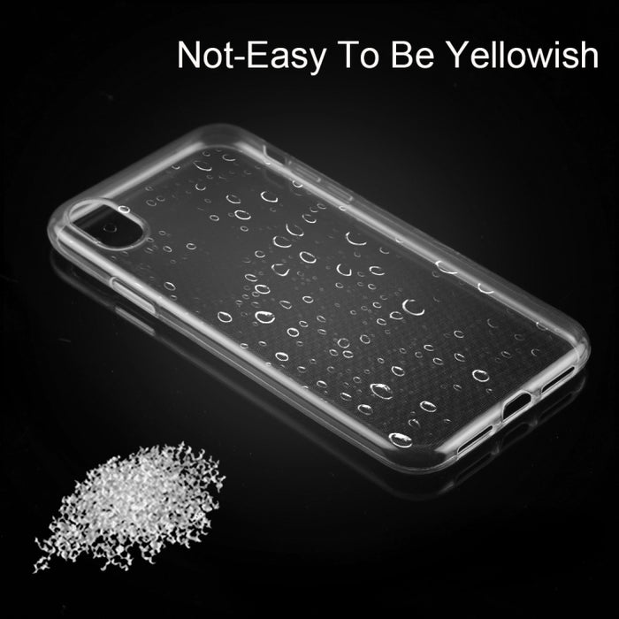 Para iPhone X / XS Funda protectora de TPU transparente ultrafina de 0,75 mm