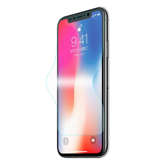ENKAY Hat-Prince 0,1 mm 3D Protector de pantalla completa Película de hidrogel a prueba de explosiones para iPhone XS, material TPU + TPE + PET