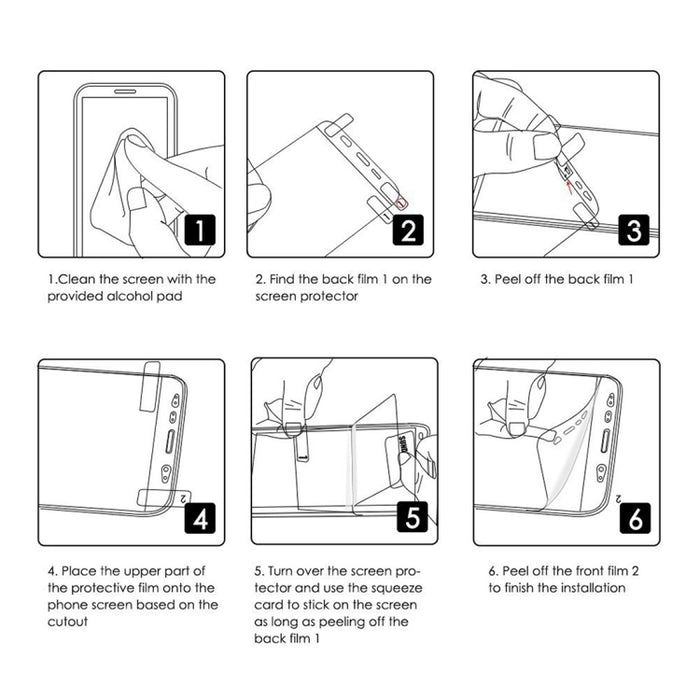 ENKAY Hat-Prince 0,1 mm 3D Protector de pantalla completa Película de hidrogel a prueba de explosiones para iPhone XS, material TPU + TPE + PET