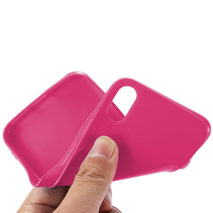 Para iPhone X / XS Funda de TPU color caramelo