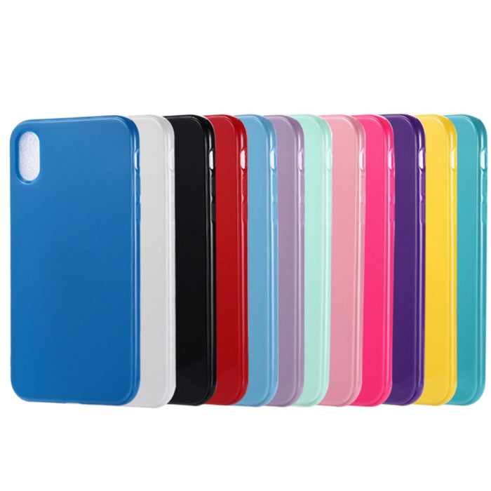 Para iPhone X / XS Funda de TPU color caramelo