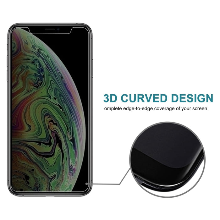 Para iPhone 11 Pro Max / XS Max 9H 3D Privacidad Antideslumbrante Protector de pantalla de vidrio templado de pantalla no completa